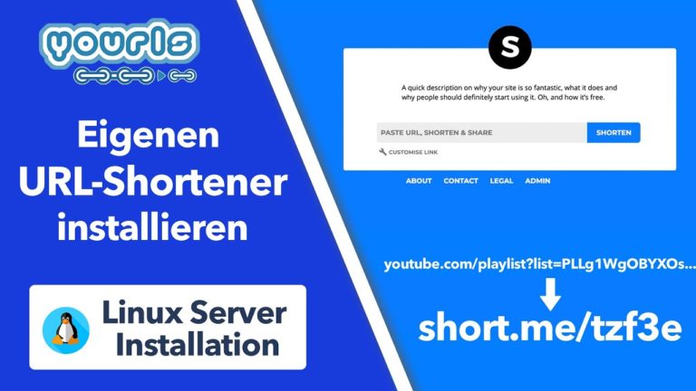 Eigenen URL-Shortener auf Linux Server installieren – YOURLS Schritt-für-Schritt Installation