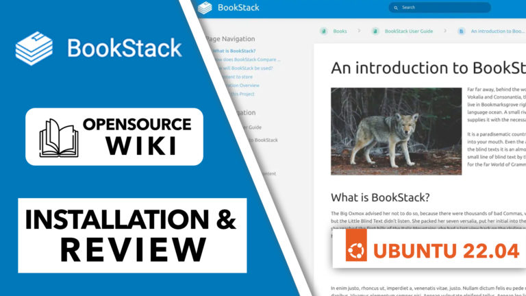 Das BESTE OpenSource WIKI – BookStack Review & Ubuntu Installation