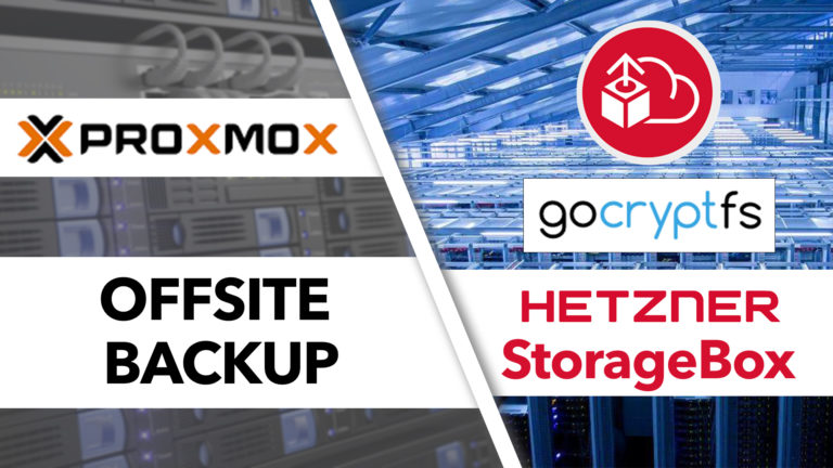 Proxmox verschlüsselte Offsite-Backups mit Hetzer Storage Box erstellen – 1TB unter 4€/Monat