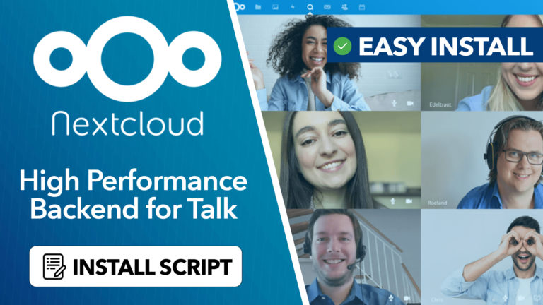 Nextcloud High Performance Backend für Talk – Einfache Script-Installation